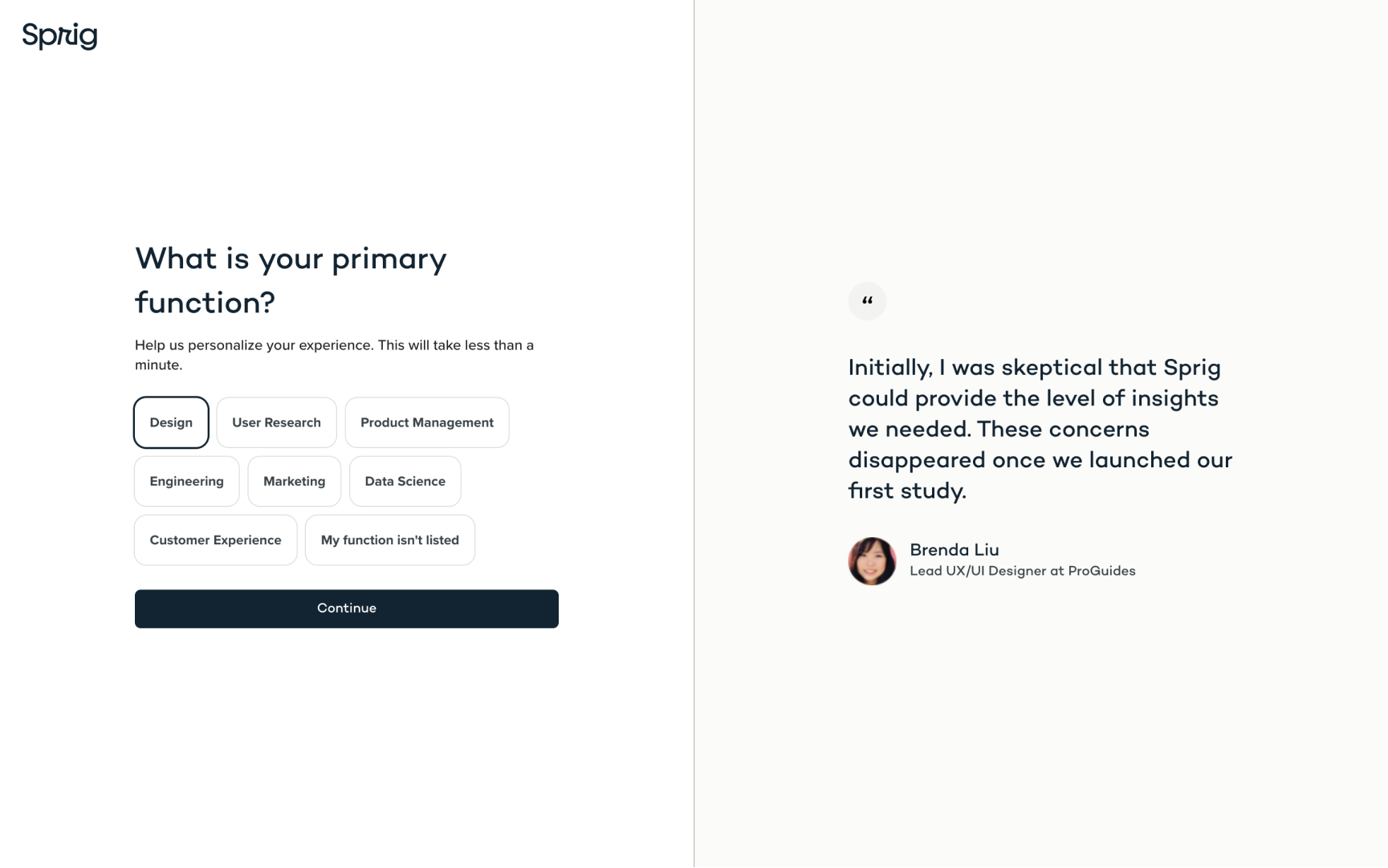 Sprig | UI, UX Design | SaaS | Application Design | saas ui